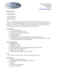 Troutriver Industries Is Growing And We Have Several Job Openings For General Labourers Please See Job Details Attached Jobs Manuf Job Opening Job S River