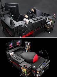 Gaming Bed Computer Gaming Room Game Room Kids Video Game Rooms