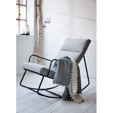 Schaukelsessel Modern Metall 90 Polyester 10 Linen Schaukelstuhle Sitzmobel Living Schaukelsessel Schaukelstuhl Sessel