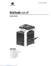 Use the links on this page to download the latest version of konica minolta bizhub c25 pcl6 drivers. Konica Minolta Bizhub C25 Manuals Manualslib