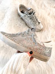 Womens lace up glitter shoes fashion metallic sequins light weight sneaker. Golden Goose Sneakers Womens 38 B90d99