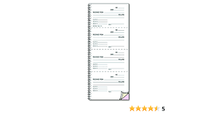 Money rent receipt book 200 set 2 part carbonless receipts 4 perforated receipt. Amazon Com Rediform 23l117 Money And Rent Unnumbered Receipt Book 5 1 2 X 2 3 4 Two Part 500 Sets Book Blank Receipt Forms Office Products