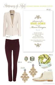 Stationery Style Refined Bridal Shower Outfit Bridal Shower Outfit Shower Outfits Unique Bridal Shower