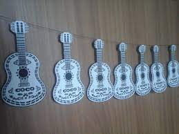 Guitar Coco Banner Coco Party Supplies Svg Pdf Png Etsy Party Supplies Coco Guitar Party