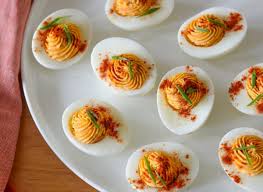 Sriracha Deviled Eggs Once Upon A Chef Recipe Hot Sauce Recipes Deviled Eggs Recipe Devilled Eggs Recipe Best
