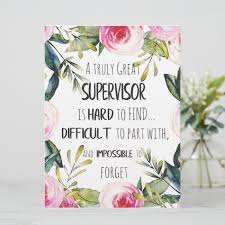 Birthday Card For Boss From Staff Supervisor Appreciation Thank You Quote Boss Card Zazzle Com Thank You Gift Quotes Goodbye Gifts Appreciation Gifts