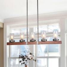 We carry quality low profile light fixtures for every room of your home. Lnc Home A03347 Andromeda Five Light Farmhouse Island Chandelier