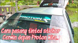 Carbon fibre merupakan satu bahan komposit yg dihasilkan yg mana ianya ringan, tahan dan kuat. Cara Pasang Tinted Sticker Cermin Depan Kereta Proton Wira Youtube