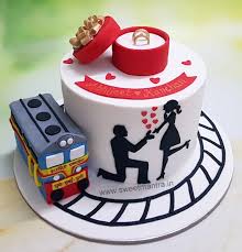 We love a good layer cake this cleverly constructed cake is a fun addition to any baby shower. Engagement Cake For Engineer