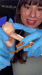 ASMR piercer gives you a tongue piercing again #asmr #asmrtriggers  #asmr_tingles #asmrvideo #fypシ゚viral #CapCut