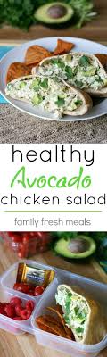 Healthy Avocado Chicken Salad Recipe If You Love Chicken Salad And Avocados Then You Are Go Family Fresh Meals Stuffed Avocado Healthy Chicken Salad Recipes