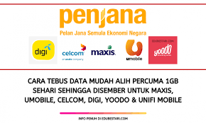Saya cuma kongsikan trik apa yang saya tahu.tlg komen yang membina supaya saya boleh teruskan perkongsian pasal internet.sorry sebab saya masih newbie soal. Cara Tebus Data Internet Percuma Maxis Umobile Celcom Digi Yoodo Unifi Mobile Sehingga 31 Disember Edu Bestari