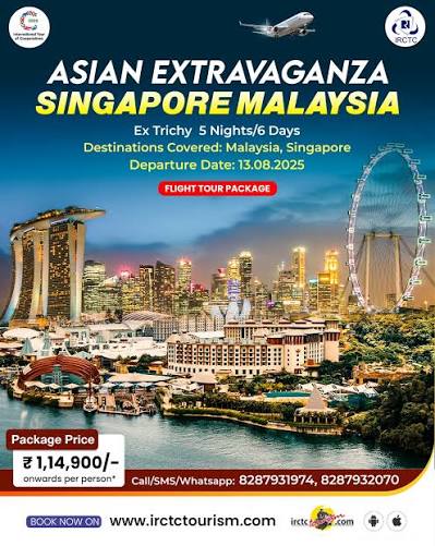 Your dream foreign tour is here! Visit Singapore and Malaysia while embracing an exotic ambience with IRCTC like never before. Hurry! Book today! https://www.irctctourism.com/pacakage_description?packageCode=SMO28 (packageCode=SMO28) #IRCTCTourism ...