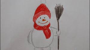 Klicke hier für schneemann malen. Schneemann Zeichnen Mit Besen Malen How To Draw A Snowman Kak Narisovat Snegovika Youtube
