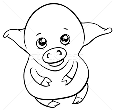 More than 5.000 printable coloring sheets. Cute Piglet Coloring Page Vector Illustration C Izakowski 7937451 Stockfresh