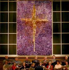 Reassembling Our Brokenness Lenten Mosaic Banner At St John S Umc In Memphis A Collaborative Art Projec Church Art Worship Art Collaborative Art Projects