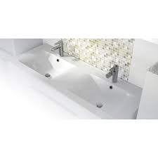Plan double vasque 120 cm. Allibert Plan De Toilette Soft Double Vasque En Ceramique Blanc Brillant 120 Cm Distriartisan