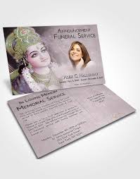 Funeral announcements are very personal, intimate, and special to families, which is why you should take your time before you start writing one and you take the proper time to choose the right words. Funeral Announcement Card Template Evening Hindu Majesty