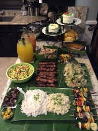 Filipino Birthday Party Food Ideas For Adults Filipino Dinner Buffet Boodle Fight Filipino Food Party Boodle Fight Dinner