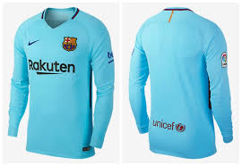 Fc barcelona medium longsleeve 1997 1998 blue jersey kappa football shirt x221. Fc Barcelona 2017 18 Nike Away Kit Football Fashion