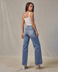 Super Soft Wide Leg Jeans - High-Rise Stretch Denim – Wantable