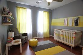 Eric S Gray And Yellow Modern Nursery Project Nursery Elephant Baby Rooms Grey Baby Room Baby Room Decor
