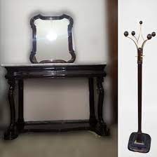 Maybe you would like to learn more about one of these? Lot Art Full Entrance Console With Mirror And Coat Rack 3
