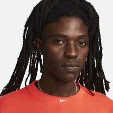 Nike Men's Sportswear Circa French Terry Short-Sleeve Top in Red