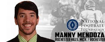 Mendoza Named National Semifinalist For NFF's Campbell Trophy