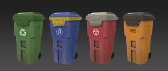 Trash Can 3d Model Max C4d Obj 3ds Fbx Lwo Stl 3dexport Com By Polyasset3d Trash Can 3d Model Low Poly 3d Models
