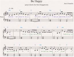 Dixie D Amelio Be Happy Sheet Music Free Sheet Music Ukulele Songs Piano Sheet Music