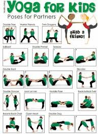 In yoga, we move as we breathe. Yoga Partners Partner Yoga Poses Yoga For Kids Childrens Yoga
