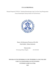 Salah satu upaya pemerintah untuk mengurangi penyebaran virus ini adalah membuat kebijakan bagi para pelajar dan mahasiswa di seluruh indonesia untuk belajar di rumah hingga 19 juni 2020. Pdf Dampak Pengaruh Covid 19 Terhadap Perkembangan Anak Usia Dini Yang Menggunakan Sistem Pembelajaran Daring Online Di Tk Duta Kasih