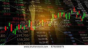 Stock Market Candlestick Graph Combine With Indicator With Stock Market Chart Mixed With Business Man Background Sto Stock Market Stock Market Chart Marketing