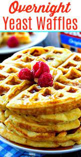 Overnight Yeast Waffles Spicy Southern Kitchen Recipe Low Carb Recipes Dessert Christmas Food Desserts Chocolate Chip Waffles