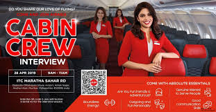 Airline allied services limited is looking for eligible candidates of indian nationals for various posts.there are only a few vacancies are available for the air india jobs. Airasia India Cabin Crew Walk In Interview Mumbai April 2019 Better Aviation