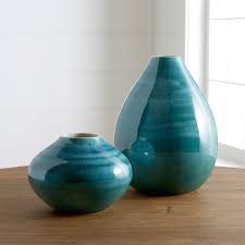 Jenilee Vase Crate And Barrel Turquoise Vase Vases Decor Vase