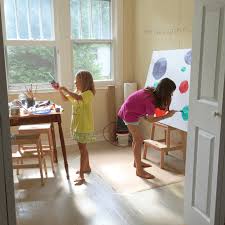 Place drop cloths or tarps on the floor and remove window coverings, switch plates and outlet covers. Canvas Art With Kids Tips On Working Large And On The Cheap