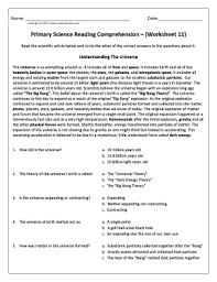 What is the author telling the reader? Fillable Online Com Primary Science Reading Comprehension Worksheet 11 Read The Scientific Article Below And Circle The Letter Of The Correct Answers To The Questions About It Fax Email Print Pdffiller