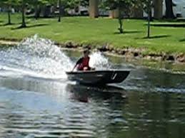 Me Going Full Speed On A 14 Ft Jon Boat With 8 Hp Mercury Motor