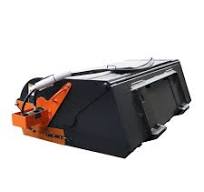 72" Skid Steer Pick Up Broom Sweeper with Bucket, Standard Flow, 22"  Diameter Bristles, 45-75 HP Skid Steers, TMG-PS72