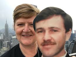 Widow, 59, travels world with cardboard cut-out of husband to honour final  wish