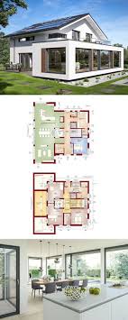 Designhaus Mit Satteldach Und Atrium Haus Concept M 210 Bien Zenker Einfamilienhaus Bauen Moderne Einfamilienhaus Bauen Modernes Haus Architektur
