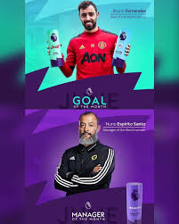 Arsenal have identified wolves boss nuno espirito santo as a potential replacement for unai emery if the gunners decide to sack the spaniard. The Football House Official Bruno Fernandes Takes Out Pl Player Goal Volley Vs Brighton Of The Month Awards For June Nuno Espirito Santo Grabs Manager Of The Month For
