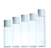 100ml 120ml 150ml 180ml Transparent Cosmetics Lotion PET Plastic Bottles  with Lid for Skin Care Toner