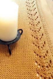 Fishtail Table Runner Pure Wool Worsted Home Decor Onlin Lace Knitting Patterns Knitting Projects Free Knitting Projects
