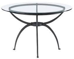 Wrought Iron Console Table With Glass Top Google Search Round Glass Kitchen Table Glass Round Dining Table Glass Dining Room Sets