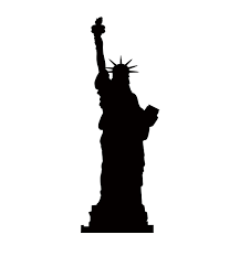 Statue Of Liberty Silhouette Cardboard Cutout Statue Of Liberty Drawing Statue Of Liberty Tattoo Advanced Graphics