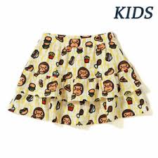 Details About A Bathing Ape Bape Kids Baby Milo Junk Food Skirt From Japan New