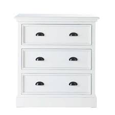 Wooden Chest Of Drawers In White W 80cm Holzkommode Kommode Holztruhe